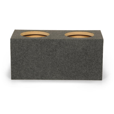 QPower 10" Heavy-Duty Dual Sealed Vehicle Subwoofer Enclosure Box (Open Box) - VMInnovations