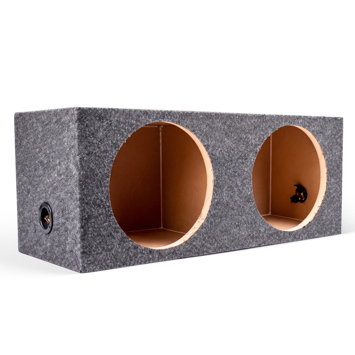 QPower 12" Heavy-Duty Sealed Vehicle Subwoofer Enclosure Woofer Box (Open Box) - VMInnovations
