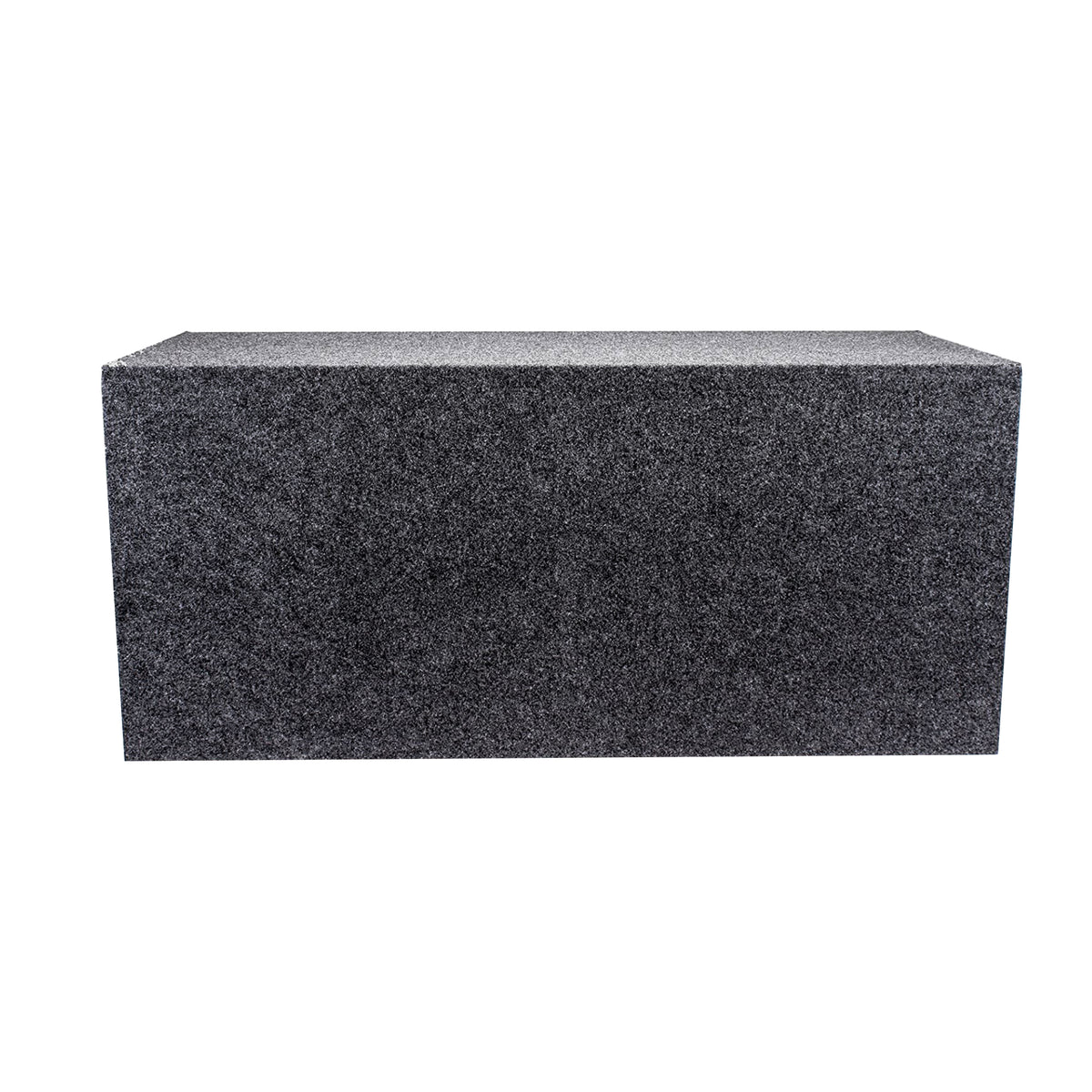 QPower 15" Heavy-Duty Dual Sealed Subwoofer Enclosure Box, Gray (Open Box)