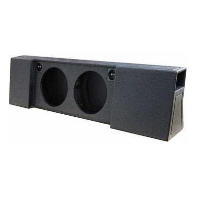 QPower Underseat Downfire Dual 12 In Subwoofer Box for Ford Trucks (Open Box)