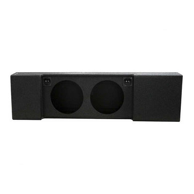 QPower Underseat Downfire Dual 12 In Subwoofer Box for Ford Trucks (Open Box)