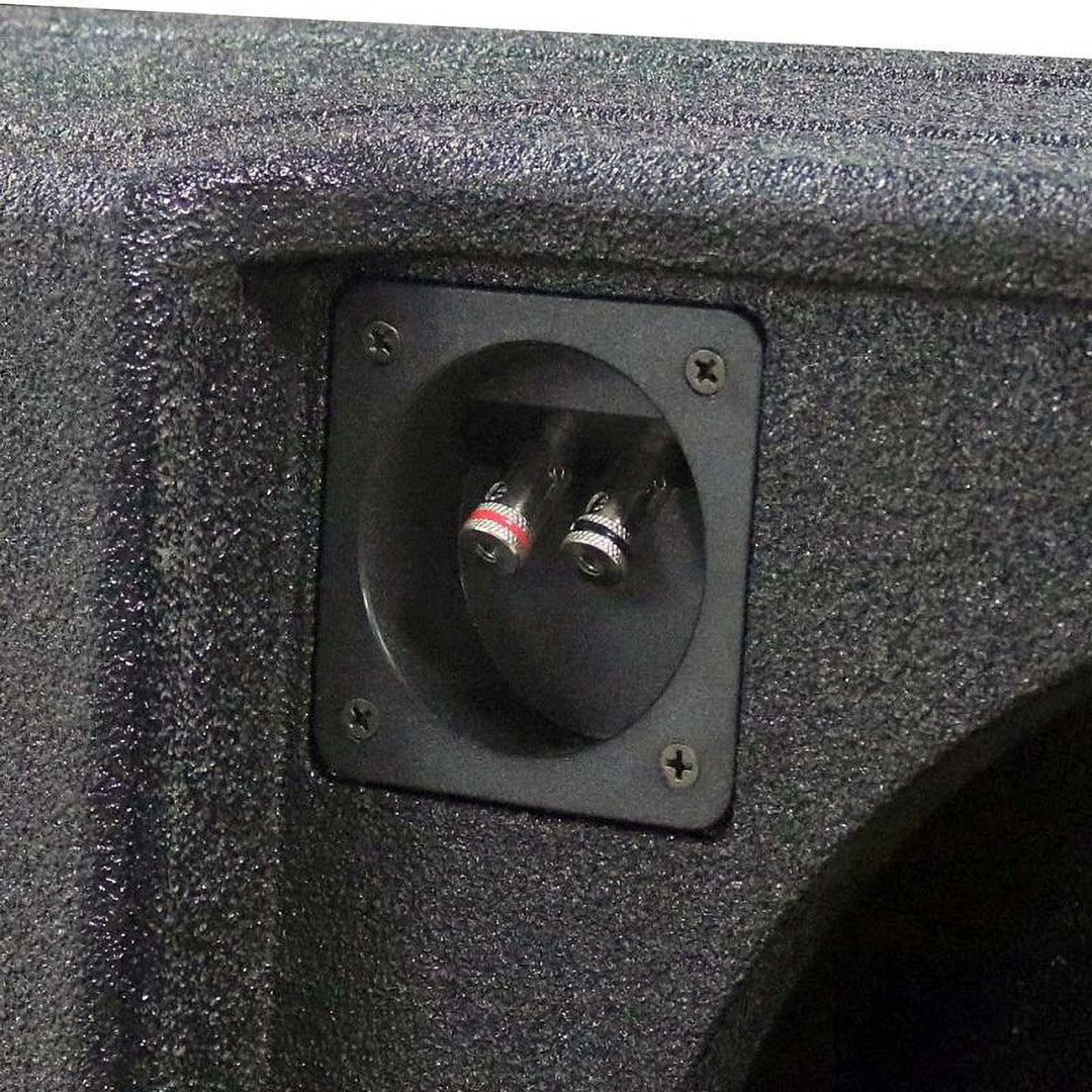 QPower Underseat Downfire Dual 12 In Subwoofer Box for Ford Trucks (Open Box)