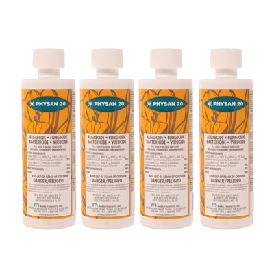 Hydrofarm Physan 20 Disinfectant Fungicide Virucide Algaecide, 16 Oz (4 Pack)