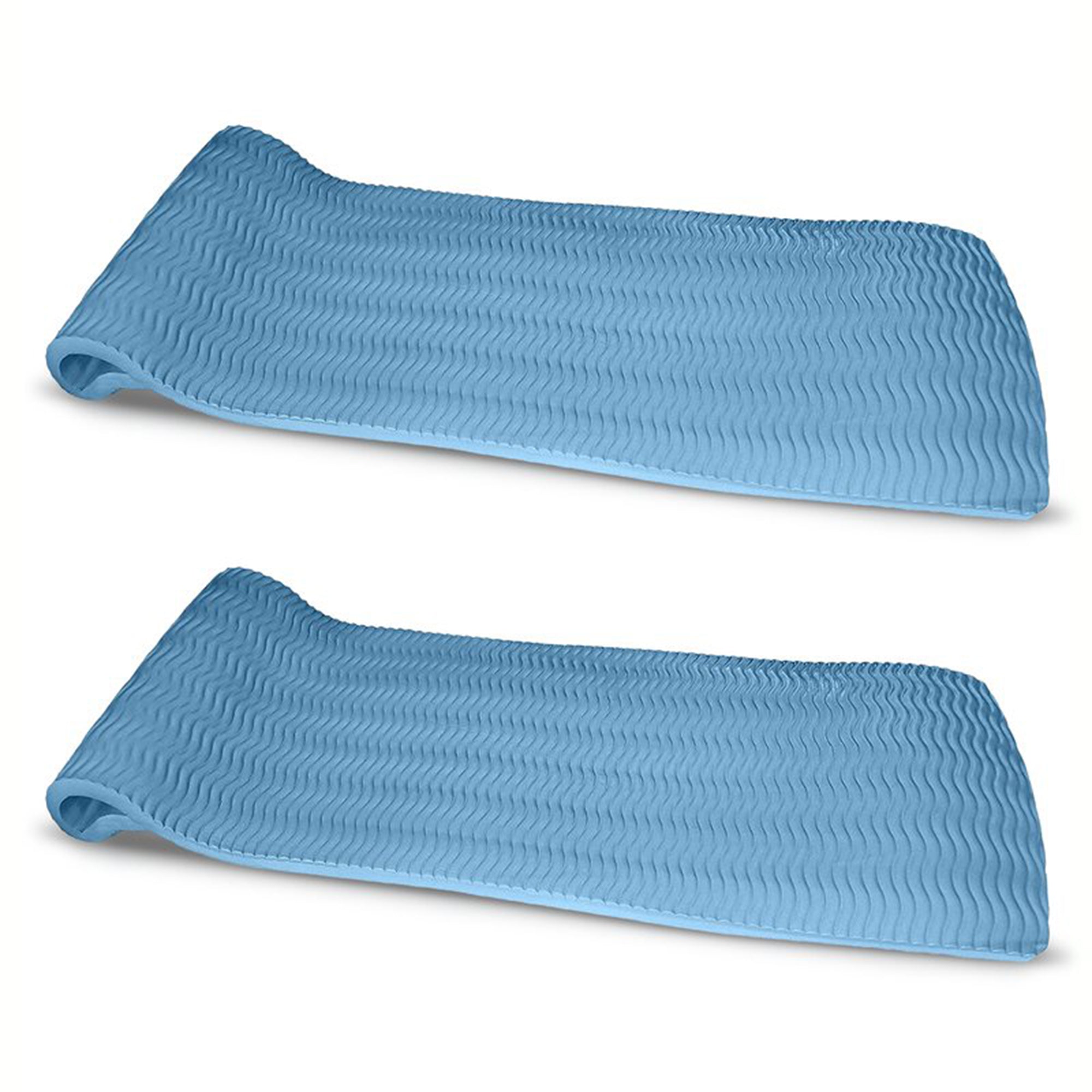 Vos 72" Soft Foam UV Chlorine Resistant Water Pool Float, Barrier Blue (2 Pack) - VMInnovations