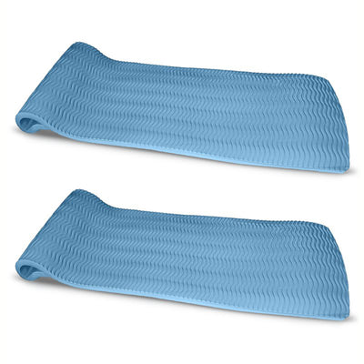 Vos 72" Soft Foam UV Chlorine Resistant Water Pool Float, Barrier Blue (2 Pack) - VMInnovations