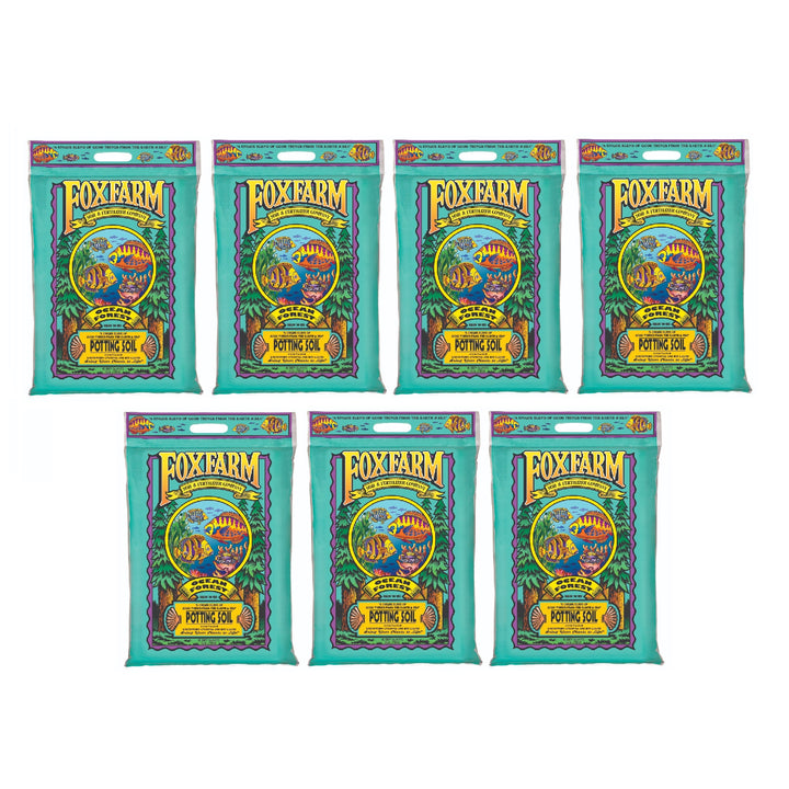 FoxFarm Ocean Forest Organic Garden Potting Soil Mix, 12 Quart Bag (7 Pack) - VMInnovations