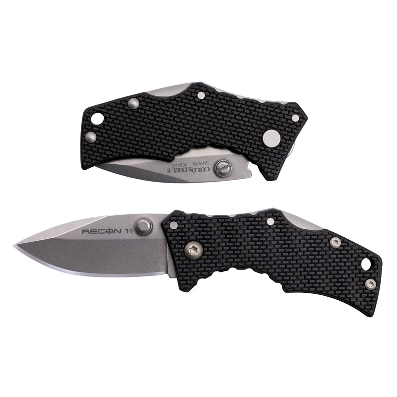 Cold Steel Recon 1 Tactical 2 Inch Micro Spear Point Folding Pocket Knife, Steel