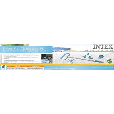 Intex Deluxe Pool Maintenance Kit w/ Vacuum for 800 GPH 28003E (Open Box)