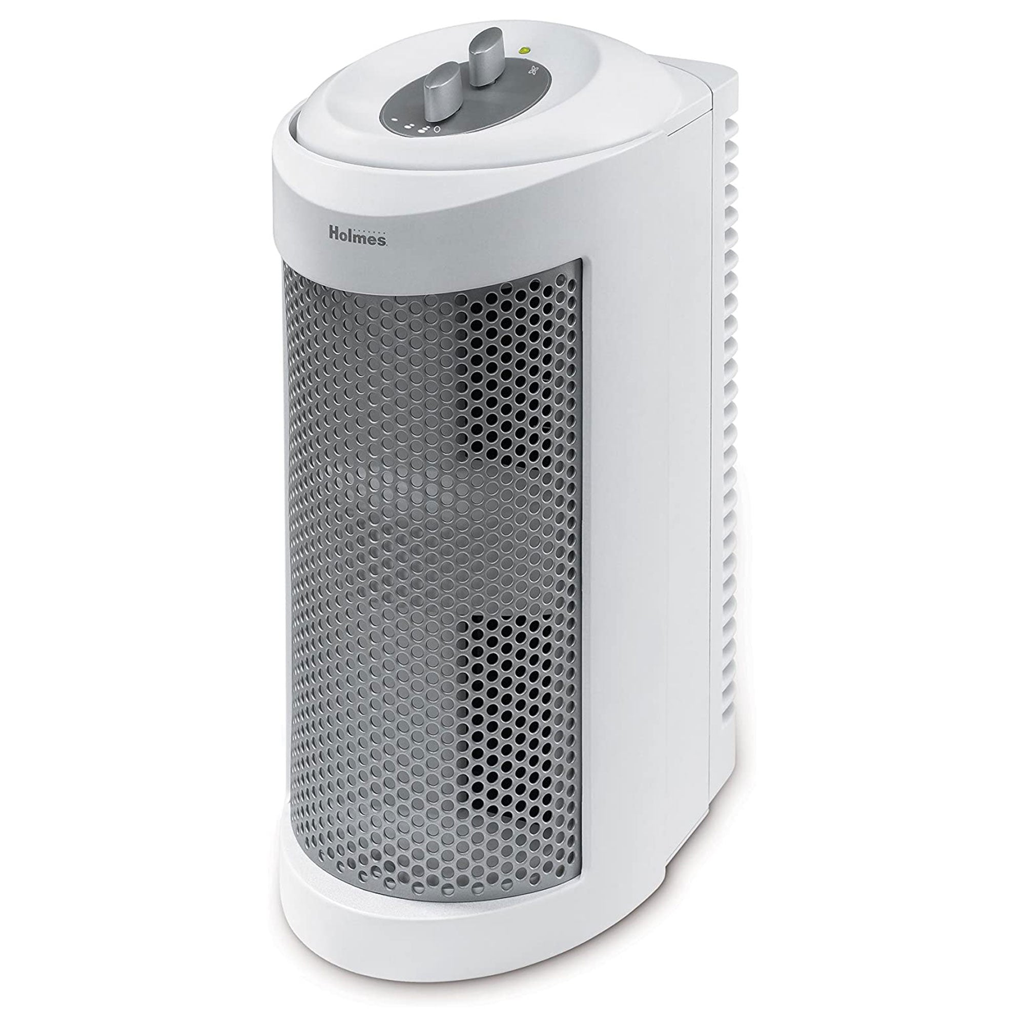 Holmes Indoor Mini Tower Air Purifier & Odor Eliminator for Small Spaces, White
