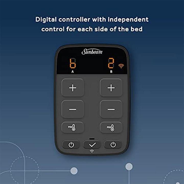 Sunbeam LoftTec Wi-Fi Connected Heated Blanket with 10 Heat Settings (Used)