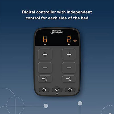 Sunbeam LoftTec Wi-Fi Heated Blanket w/ 10 Heat Settings, Full (For Parts) - VMInnovations
