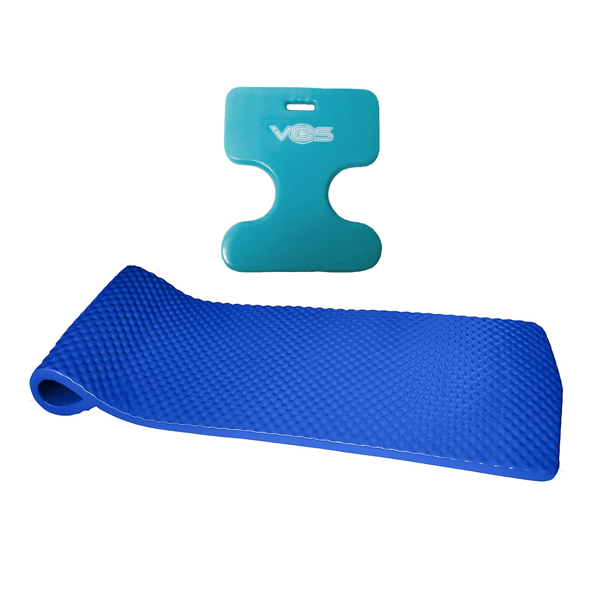 Vos 72" Chlorine Resistant Swimming Pool Float and Oasis Water Saddle Float Seat