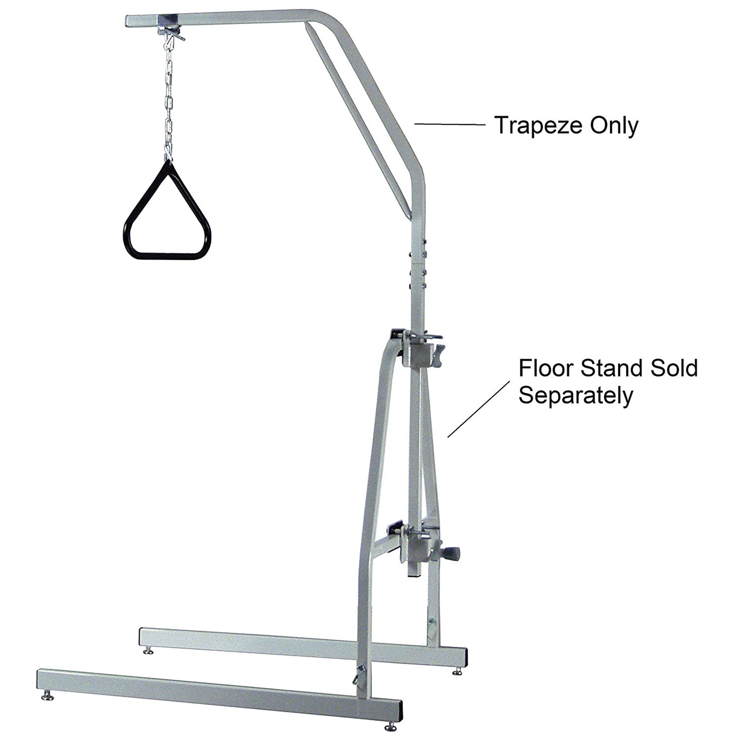 Lumex Versa-Helper Trapeze Bar with Triangle Versa Coated Handgrip, Gray (Used) - VMInnovations