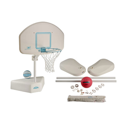 Dunn-Rite Splash & Shoot Pool Basketball Hoop & AquaVolly Pool Volleyball Set