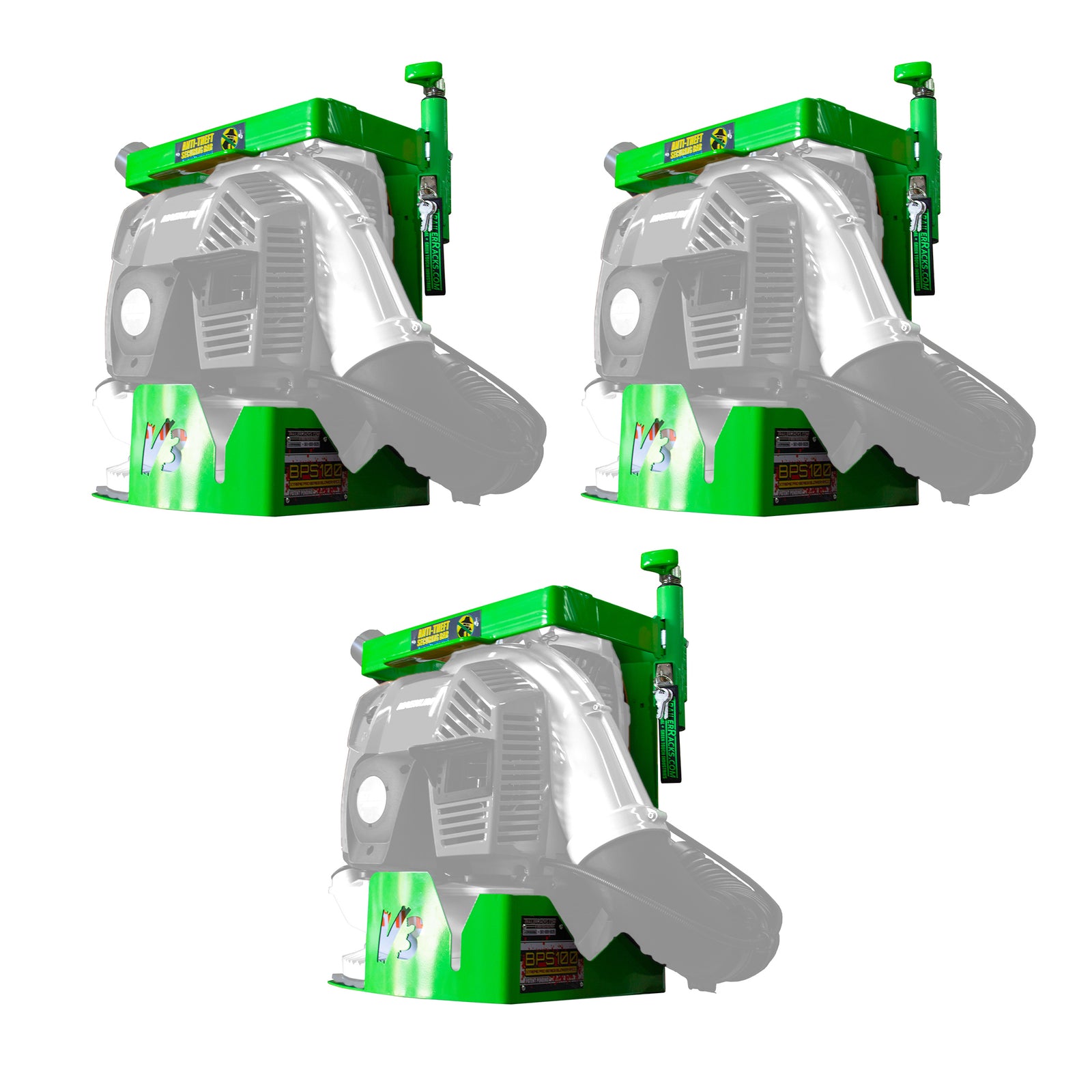 Green Touch Industries Xtreme Pro Series Backpack Leaf Blower Rack V3.3 (3 Pack) - VMInnovations