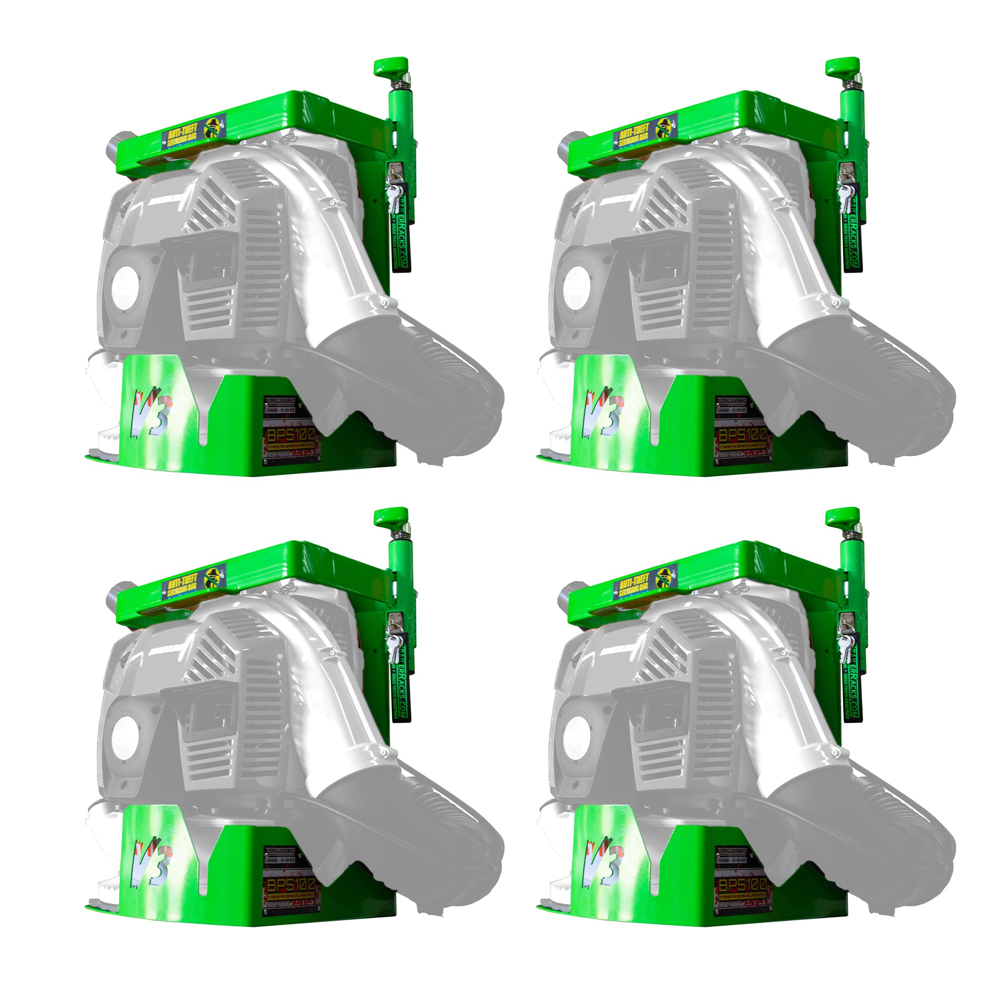 Green Touch Industries Xtreme Pro Series Backpack Leaf Blower Rack V3.3 (4 Pack) - VMInnovations