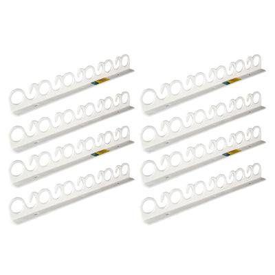 Piranha Original Overhead and Wall Mount Fishing Rod Rack, Holds 11 Rods, 4 Pack