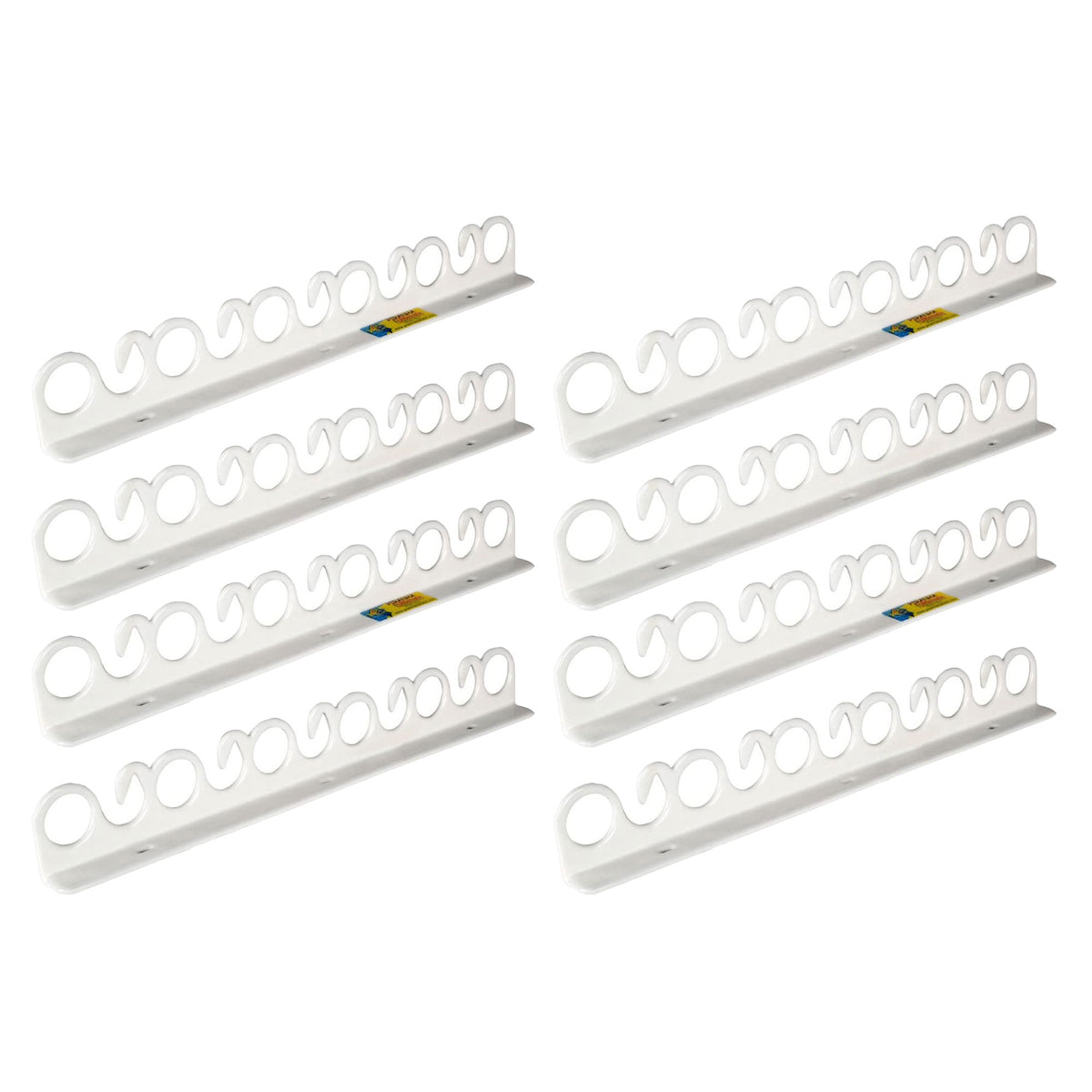 Piranha Original Overhead and Wall Mount Fishing Rod Rack, Holds 11 Rods, 4 Pack