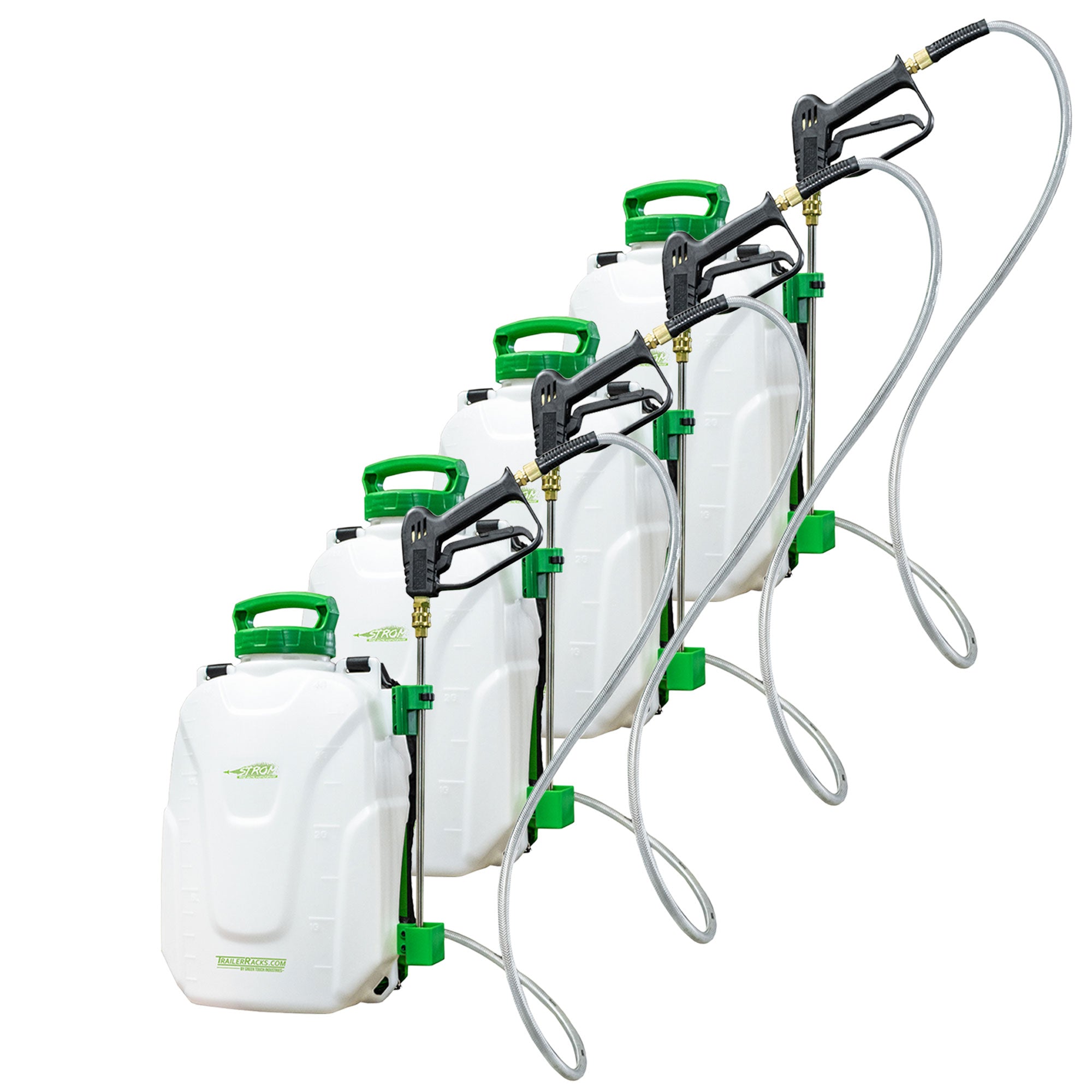 Green Touch Industries Strom 18V Electric Backpack Yard Sprayer, 4 Gal (4 Pack)