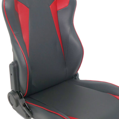 GTR Simulator S105LBK Adjustable GTA Simulation Gaming Chair, Black & Red Stripe