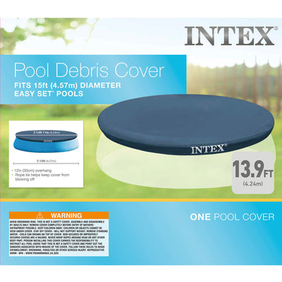 Intex 13'x12" Easy Set Above Ground PVC Vinyl Pool Cover (Open Box) (4 Pack)