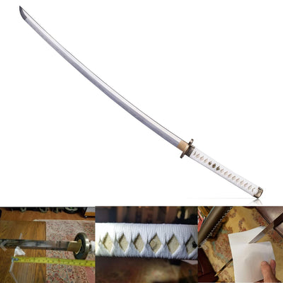 Siwode 40" Hand Forged The Walking Dead Michonne's Katana Tempered Steel Sword