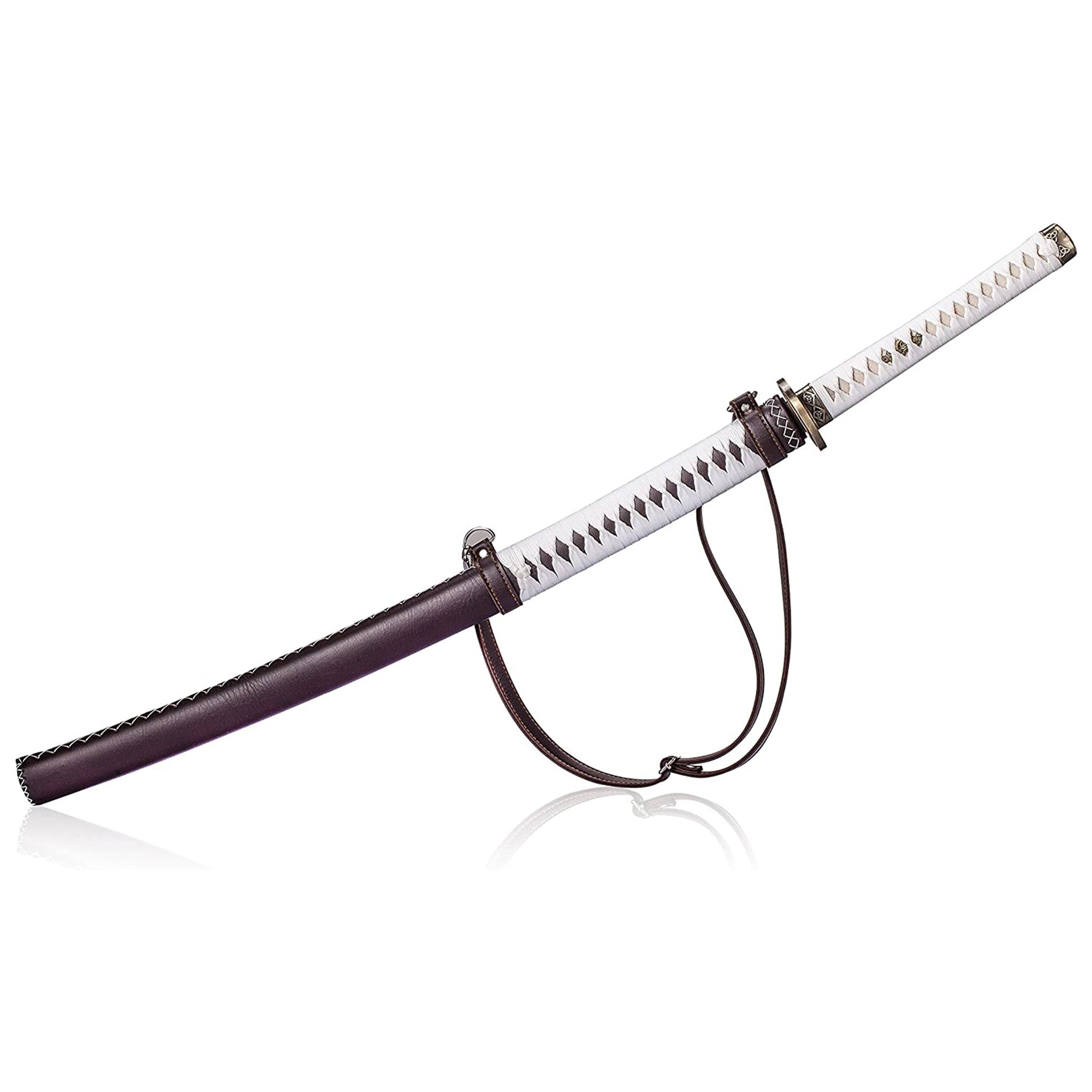 Siwode 40" Hand Forged The Walking Dead Michonne's Katana Sword, Biohazard Logo