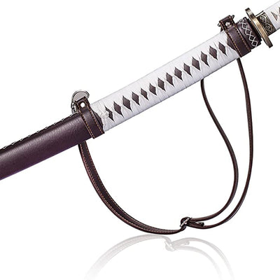 Siwode 40" Hand Forged The Walking Dead Michonne's Katana Sword, Biohazard Logo