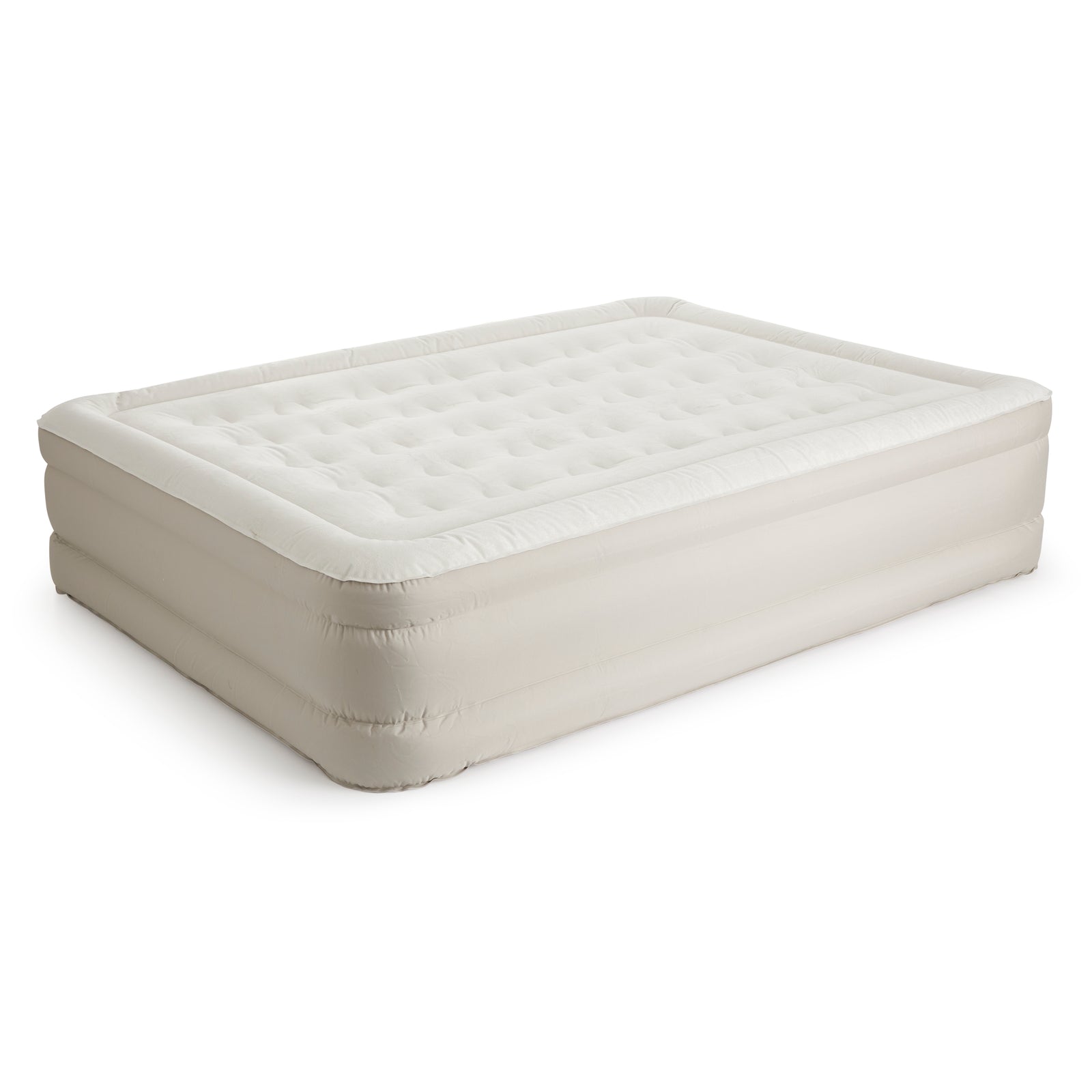 Insta-Bed Raised 18 Inch Queen Air Mattress with NeverFlat Technology & AC Pump - VMInnovations