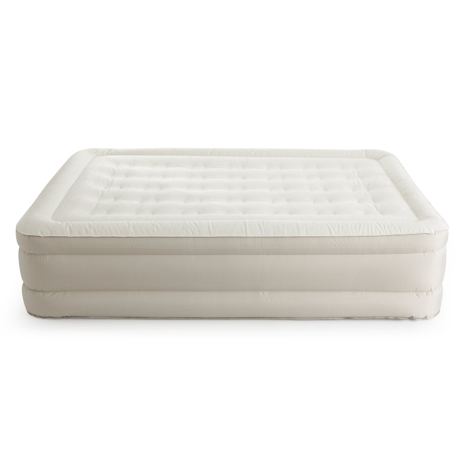 Insta-Bed Raised 18 Inch Queen Air Mattress with NeverFlat Technology & AC Pump - VMInnovations