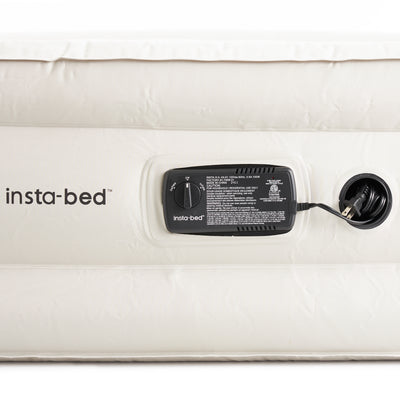 Insta-Bed Raised 18 Inch Queen Air Mattress with NeverFlat Technology & AC Pump - VMInnovations