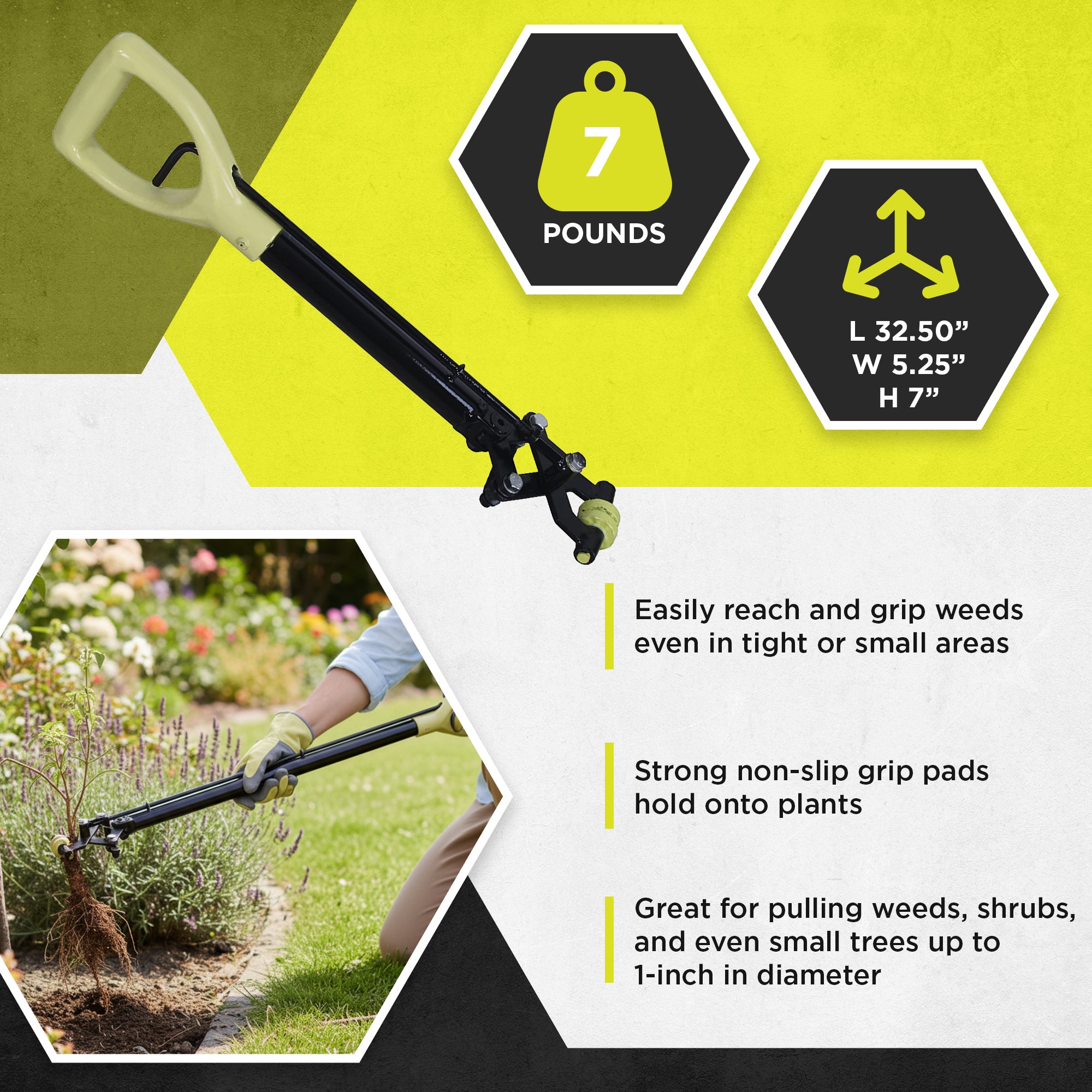 Brush Grubber BG-14 Handy Grubber Xtended Reach Grabber Claw with Non Slip Pads - VMInnovations