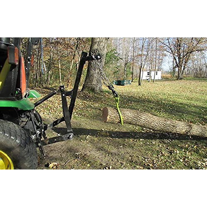Timber Tuff TMW-81 3 Point Log Skidding Arm for Category 1 Lawn Tractors, Black - VMInnovations