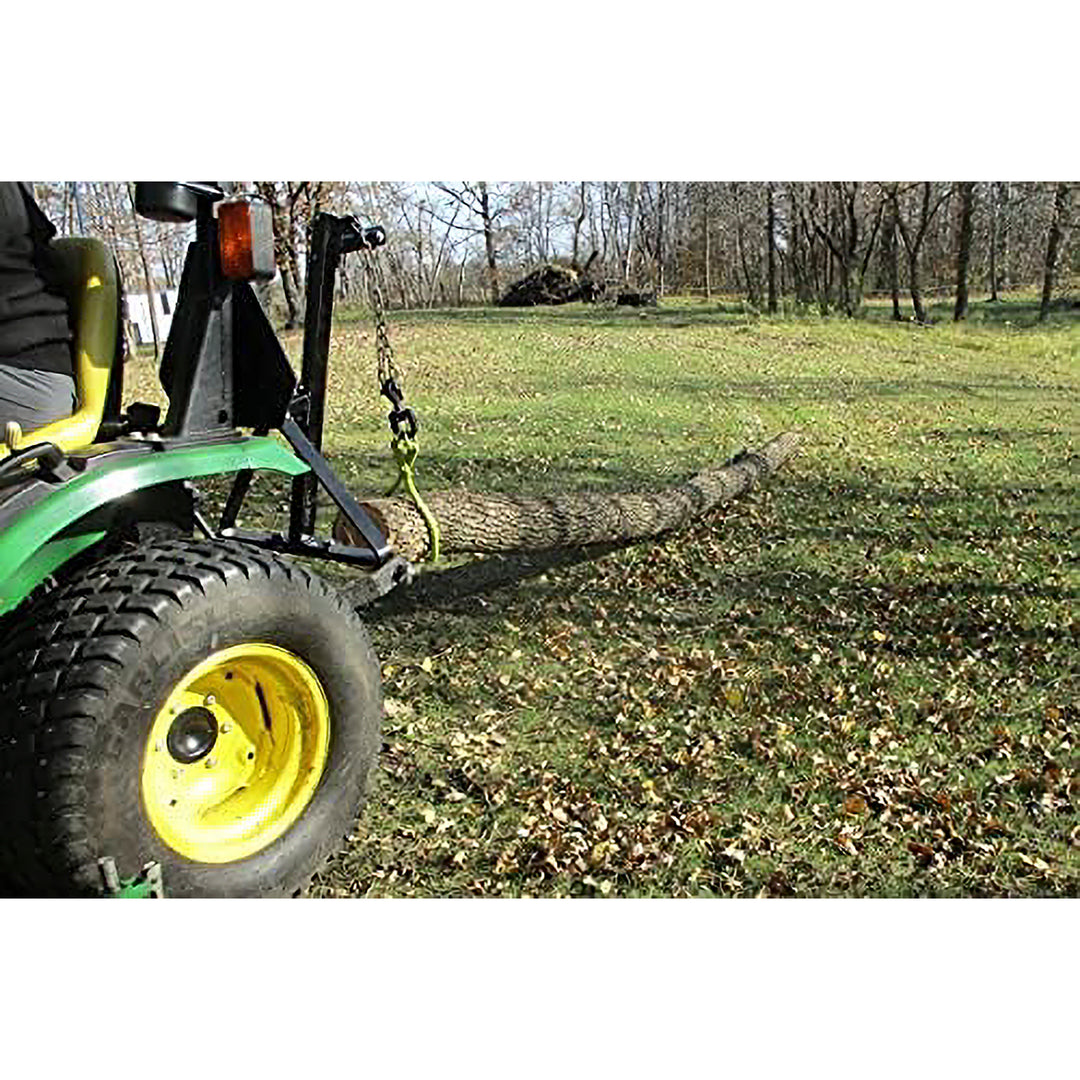 Timber 3 Point Log Skidding Arm for Category 1 Lawn Tractors, Black (Open Box)