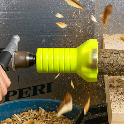 Timber Tuff 3 Piece 1, 1.5, and 2 Inch Tenon Cutter Set with Forstner Bit, Green - VMInnovations