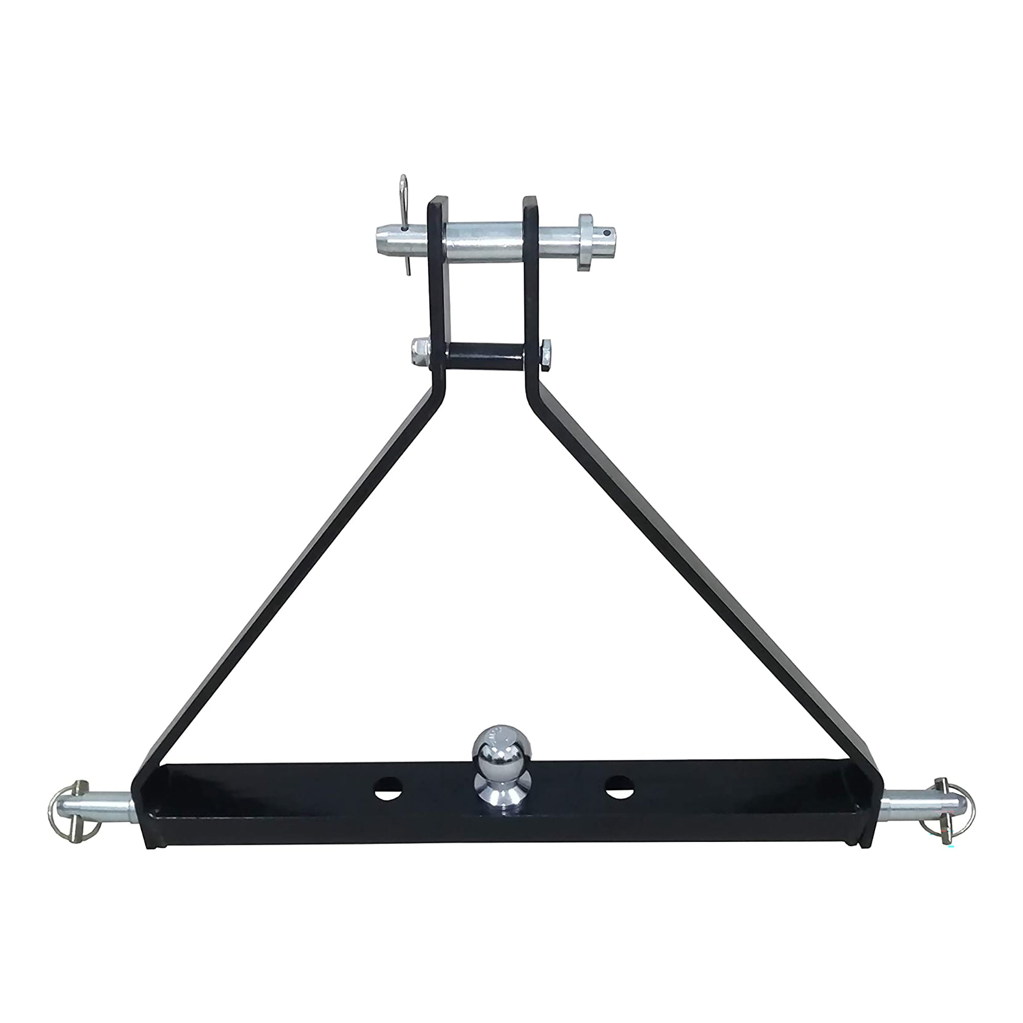 Field Tuff 3 Point Triangle Frame Lawn Tractor Trailer Hitch, Black (Open Box) - VMInnovations