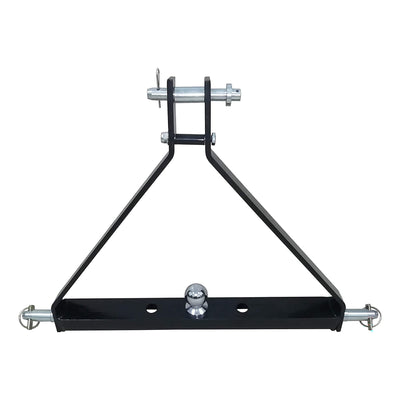 Field Tuff 3 Point Triangle Frame Lawn Tractor Trailer Hitch, Black (Open Box) - VMInnovations