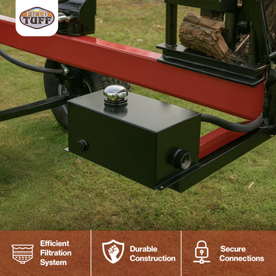 Field Tuff 5 Gal 14 Gauge Steel Hydraulic Reservoir Tank, Black, FTF-05GOR(Used)