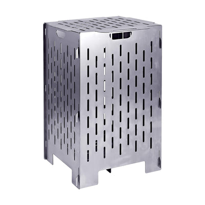 Yard Tuff YTF-202036BC 20 x 20 x 36 Inch Steel Burn Cage with Vent Holes, Gray - VMInnovations