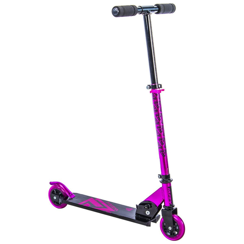 Huffy 28039 100mm Prizm Folding Inline Scooter for Kids Ages 5 and Over, Pink