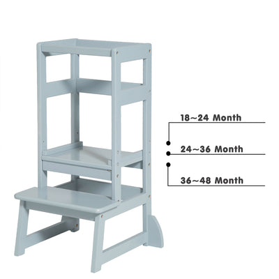 Mother's Helper Adjustable Height Kids Kitchen Step Stool, (Open Box)