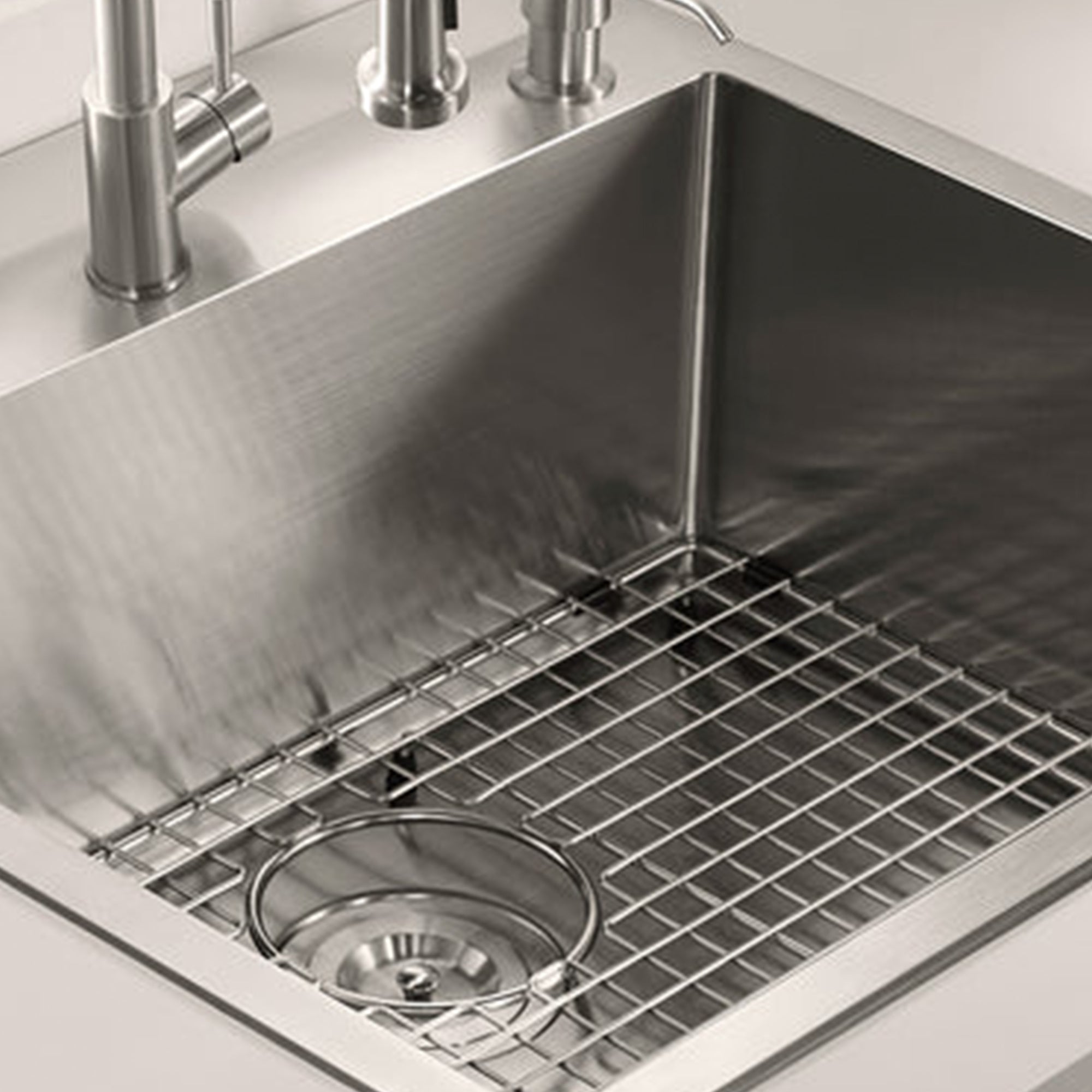 Serene Valley Stainless Steel Dual Mount Kitchen Sink w/Rear Drain & Grids(Used) - VMInnovations