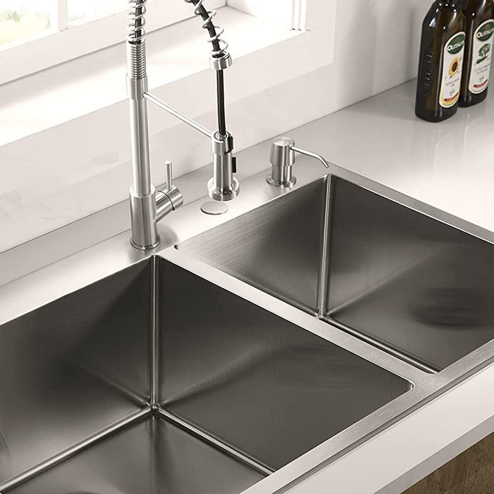 Serene Valley Stainless Steel Dual Mount Kitchen Sink w/Rear Drain & Grids(Used) - VMInnovations