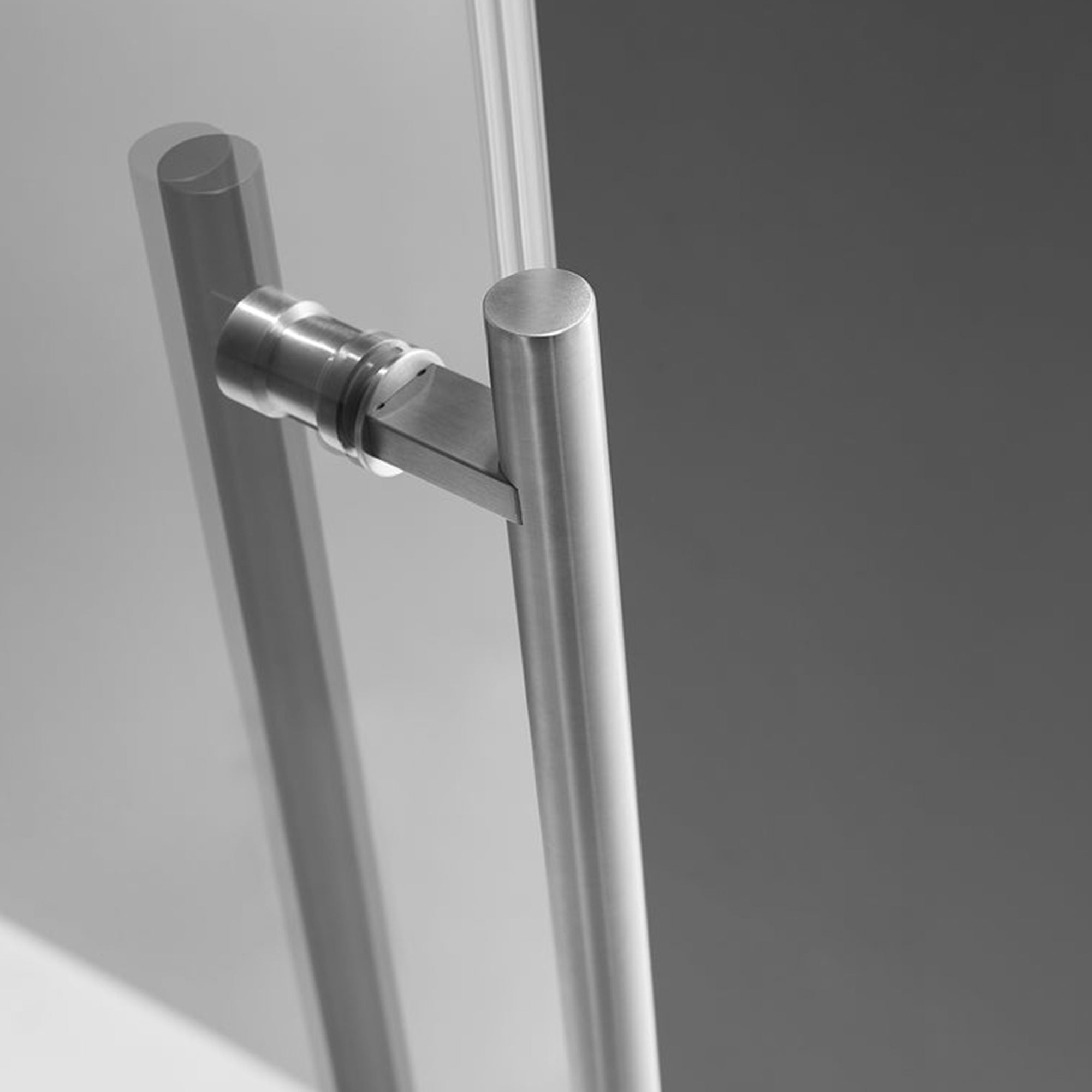 Serene Valley 60 x 74" Big Roller Frameless Sliding Shower Door, Brushed Nickel