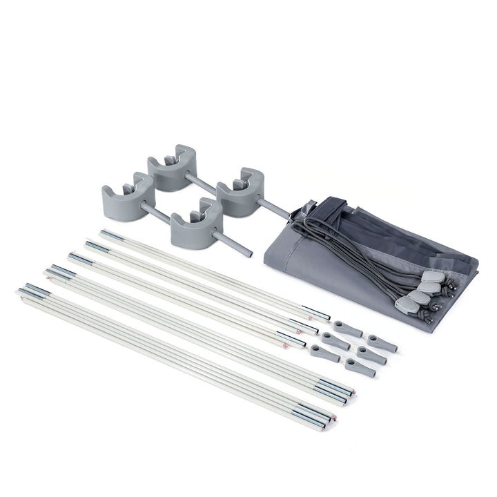 Intex 20ft x 10' x 48" Prism Frame Oval Swimming Pool Set Kit with Pump & Canopy - VMInnovations