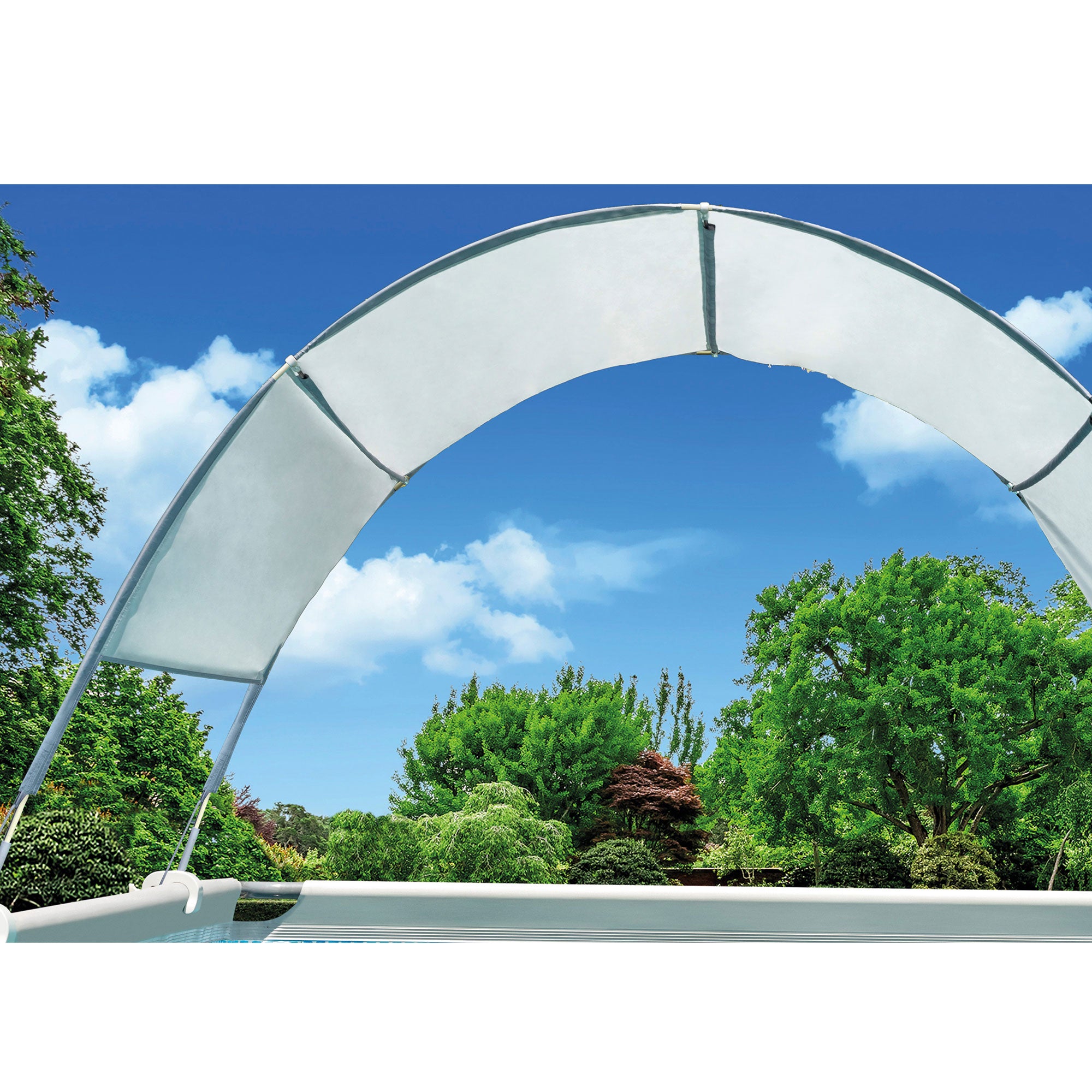Intex 20ft x 10' x 48" Prism Frame Oval Swimming Pool Set Kit with Pump & Canopy