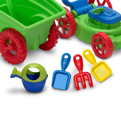 American Plastic Toys Kids Portable Play 6 Piece Outdoor Gardener, Multicolor