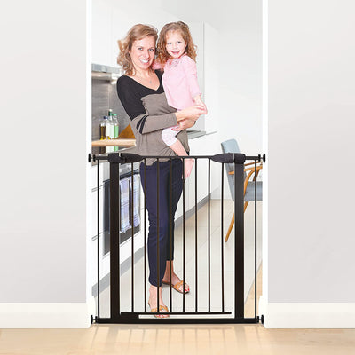 Dreambaby Boston Extra Tall Auto Close Baby Gate with EZY Check Indicator, Black - VMInnovations