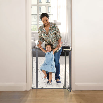 Dreambaby Ava Baby Double Lock Safety Gate for 29.5-33 Inch Openings, Charcoal - VMInnovations