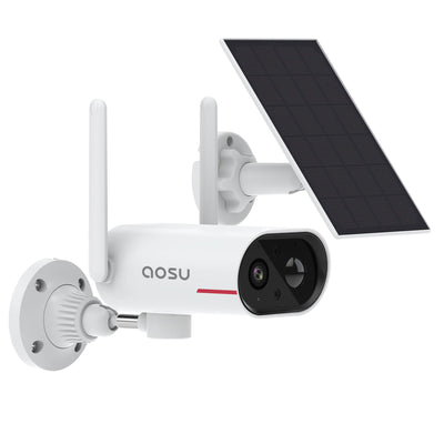 Rotating Outdoor Solar Powered Home Security Camera with Night Vision (Open Box)